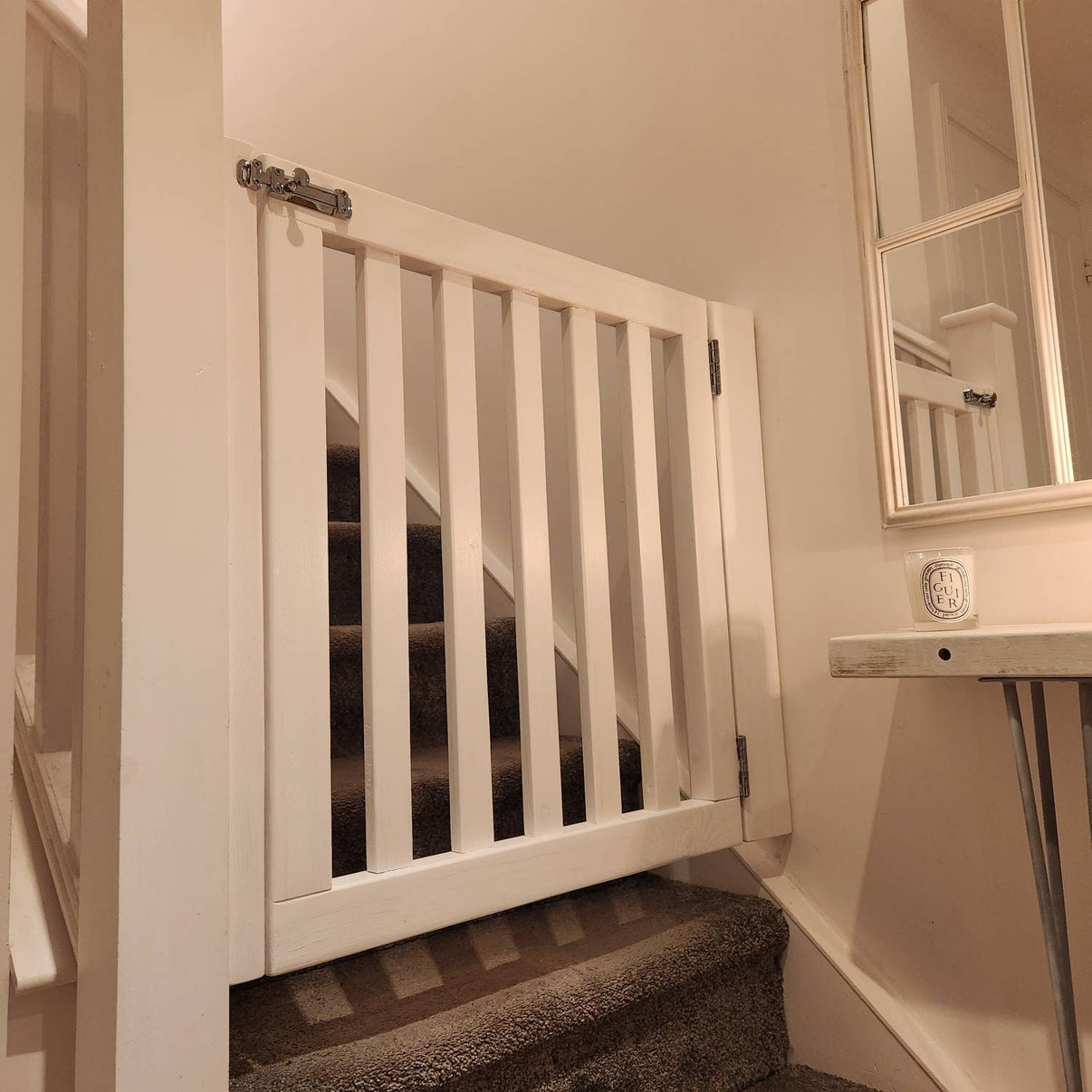 Wooden Stair Gate – Rustic Riley Stair Gates