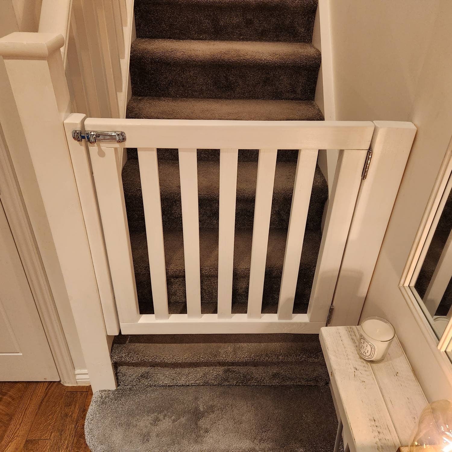 Step Gate Wooden Stair Gate – Rustic Riley Stair Gates