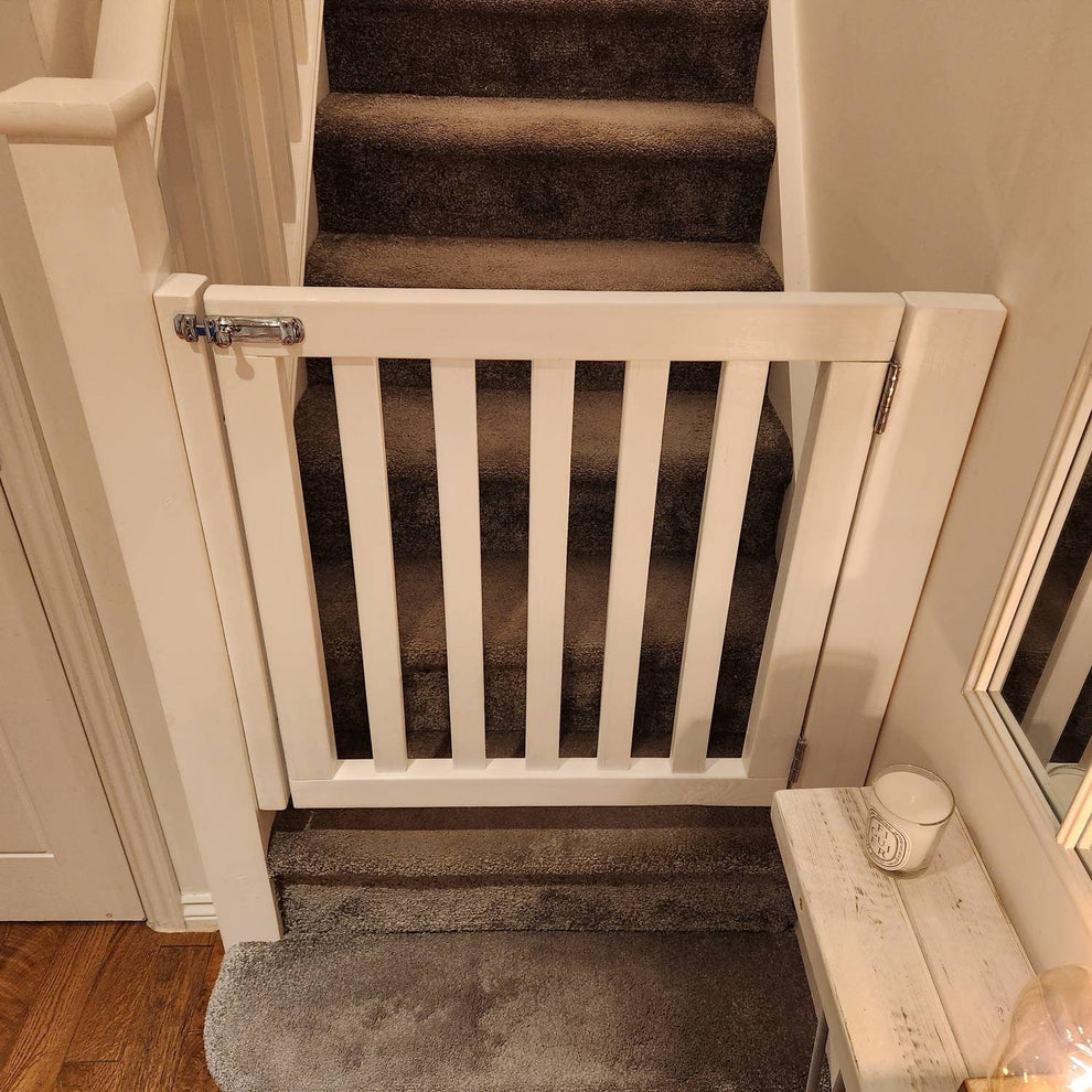 Wooden Stair Gate – Rustic Riley Stair Gates