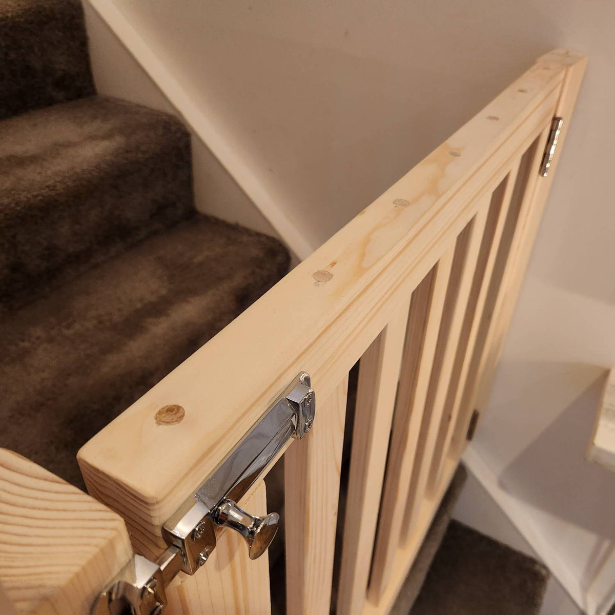 Step Gate Wooden Stair Gate – Rustic Riley Stair Gates